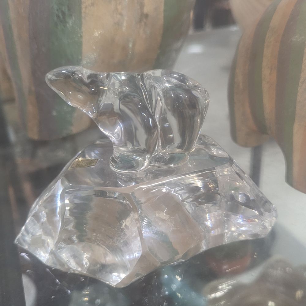 Crystal Bear Figurine Hadeland Studio